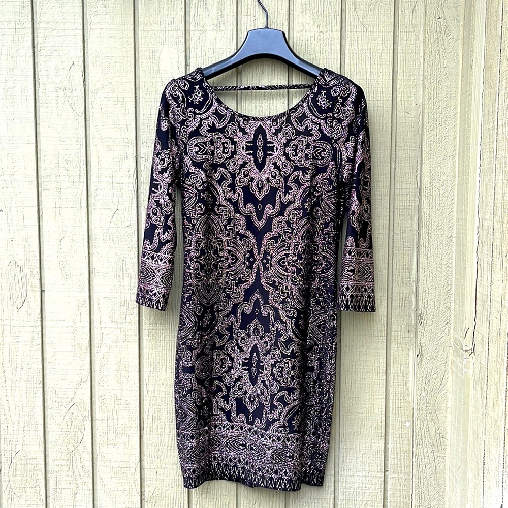 Altar’d state beautiful sparkling black dress